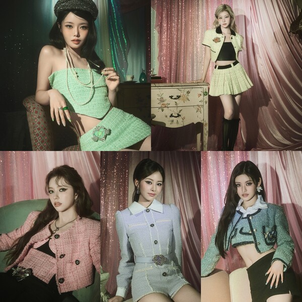 ▲ 피프티피프티 세번째 싱글 '투 머치 파트 원' 콘셉트 사진. 제공|어트랙트