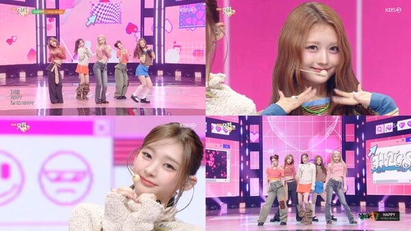 '뮤직뱅크' 힛지스, '해피'로 러블리 매력 전파…상큼 에너지 풀 충전