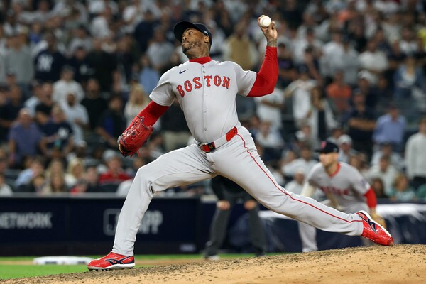 ▲ 보스턴 레드삭스 마무리 투수 아롤디스 채프먼. ⓒ연합뉴스/GETTY IMAGES USA