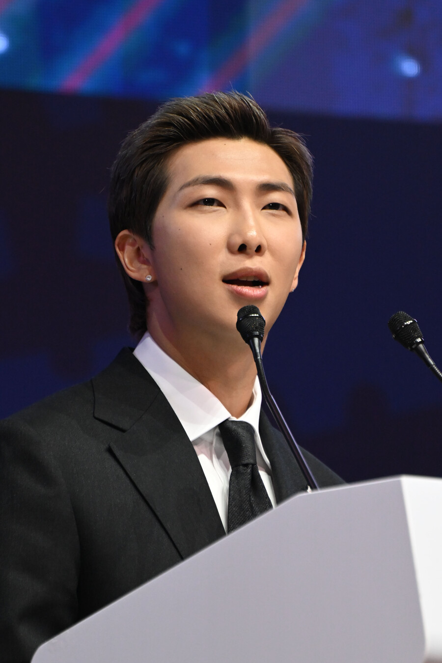 방탄소년단 RM "K팝=비빔밥…창작자 재능 빛날 수 있도록 해달라"