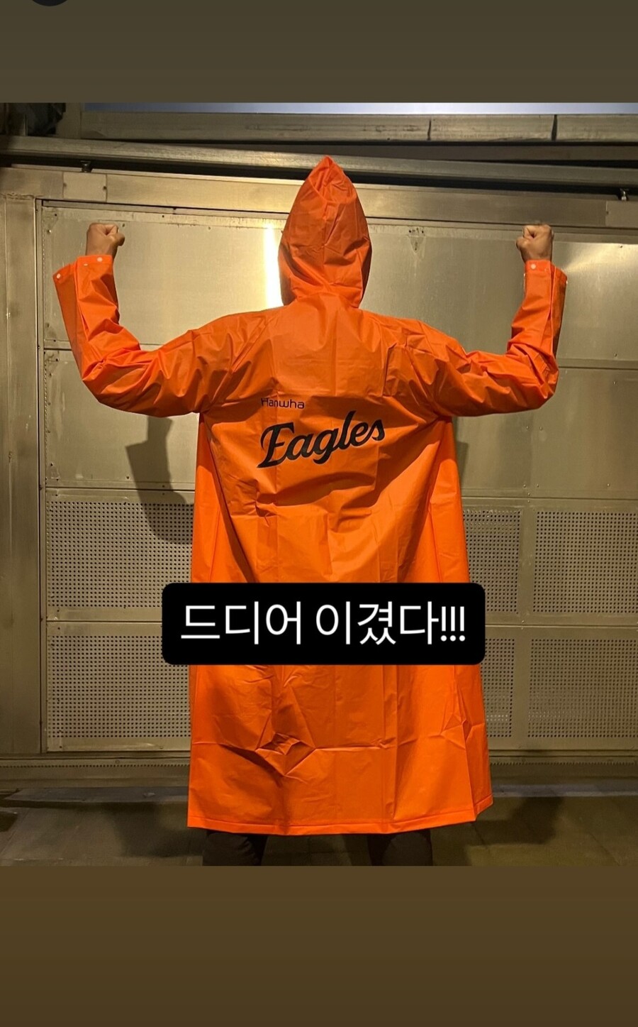 "드디어 이겼다" 조인성, 한화 한국시리즈 첫승 환호 '기쁨 만끽'