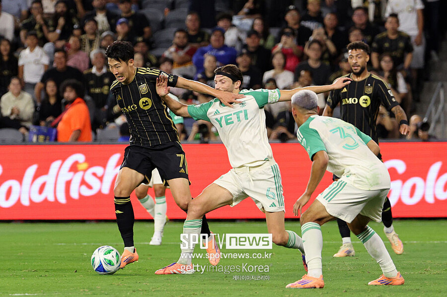 손흥민 미쳤다! 기회창출 7회+유효슈팅 100% 맹활약→LAFC, 오스틴 2-1 격파…플레이오프행 8강행 청신호
