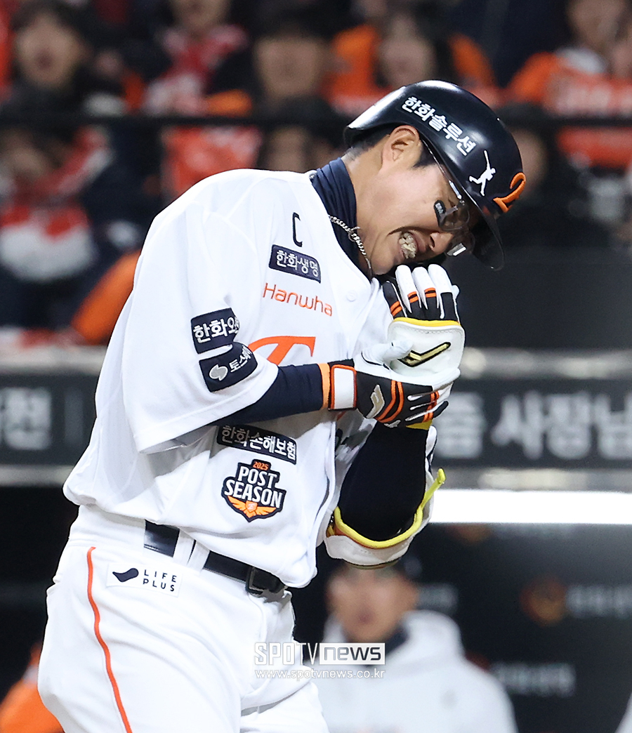 [포토S] 고통스러워하는 채은성