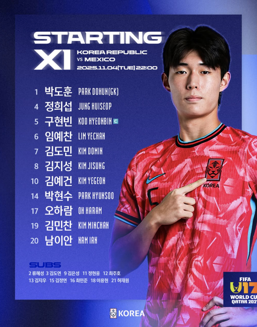 한국, FIFA 첫 48개국 월드컵 첫 승 도전…백기태호 U-17 대표팀 '멕시코전 선발 발표' [SPO 현장]