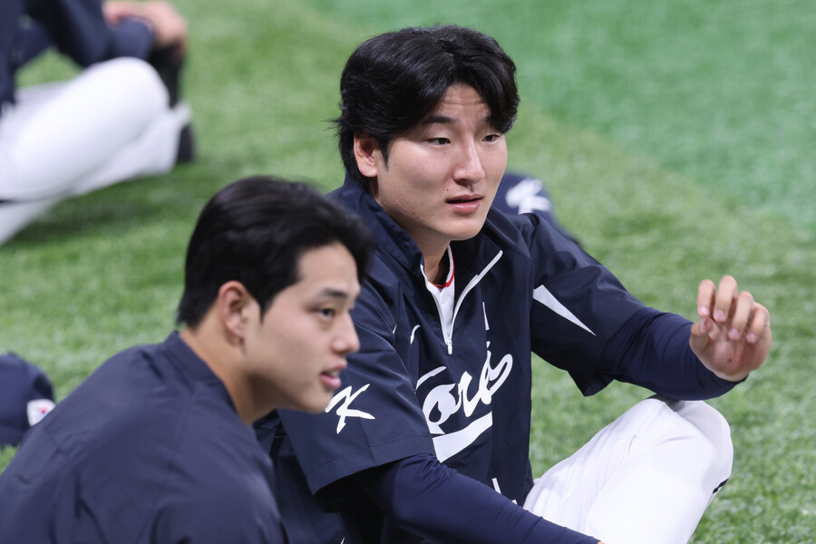 41일 만에 실전인데 최고 156㎞ "만족 그 이상입니다" 곽빈, 이러다 도쿄돔까지?