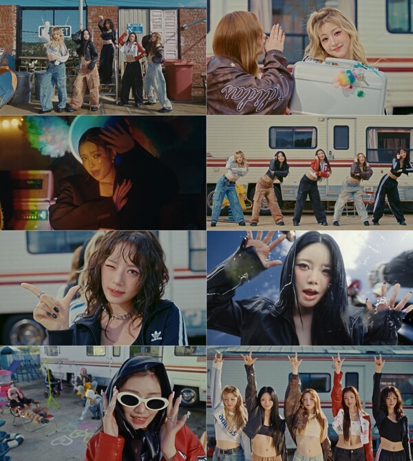 피프티피프티, 버스킹 당시 뜨거웠던 힙합곡 '스키틀즈'로 반전 매력 폭발