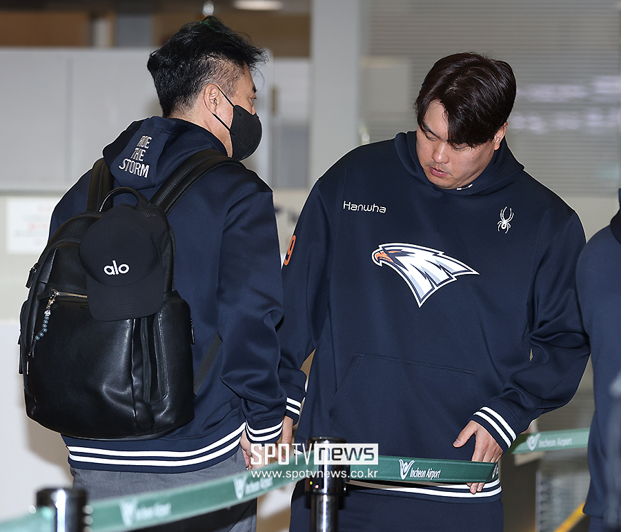 ▲ 손혁 단장 류현진 ⓒ곽혜미 기자