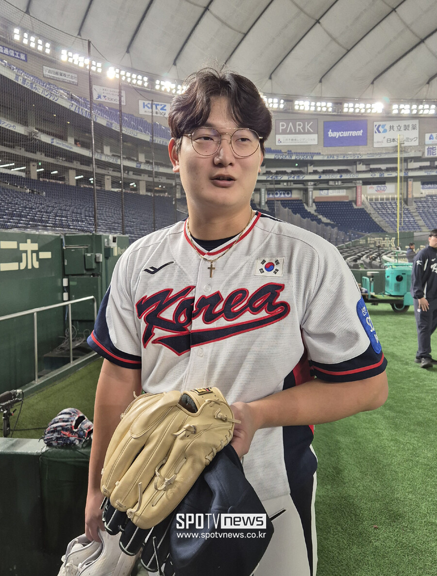 "최근에 좋지 않아서…" 김서현 한일전 호투 다짐, 요미우리 156km 셋업맨과 만나고 싶은 이유
