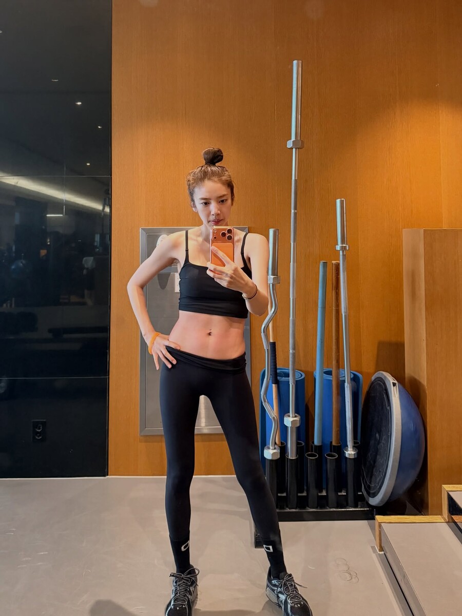 '20kg 감량' 손담비, 출산 반년만에 복근 회복…♥이규혁도 놀라겠네