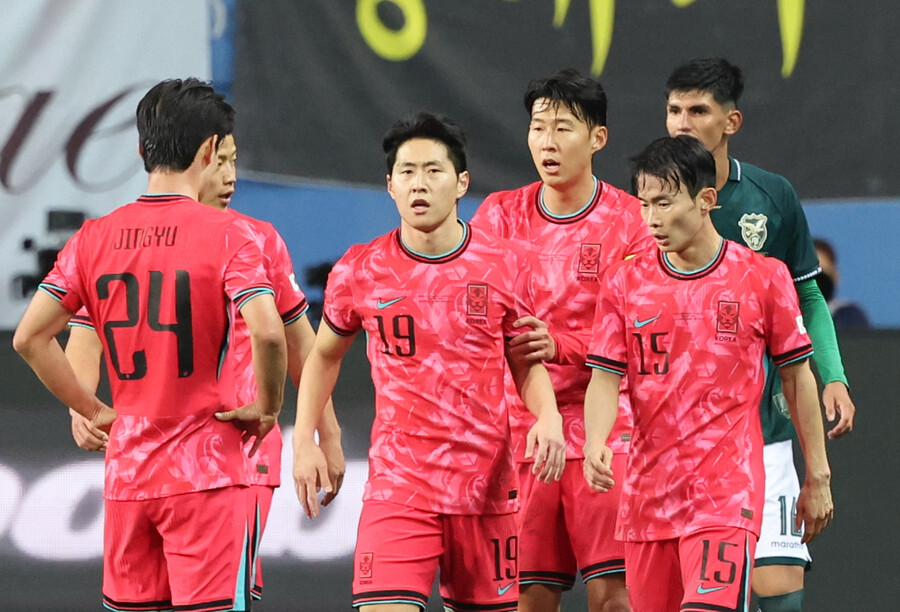 ▲ 14일 대전월드컵경기장에서 열린 남자축구 국가대표 A매치 평가전 대한민국과 볼리비아의 경기.ⓒ 연합뉴스