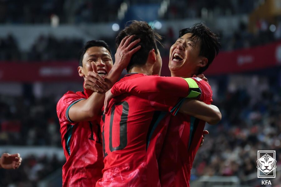 ▲ 14일 대전월드컵경기장에서 열린 남자축구 국가대표 A매치 평가전 대한민국과 볼리비아의 경기.ⓒ대한축구협회