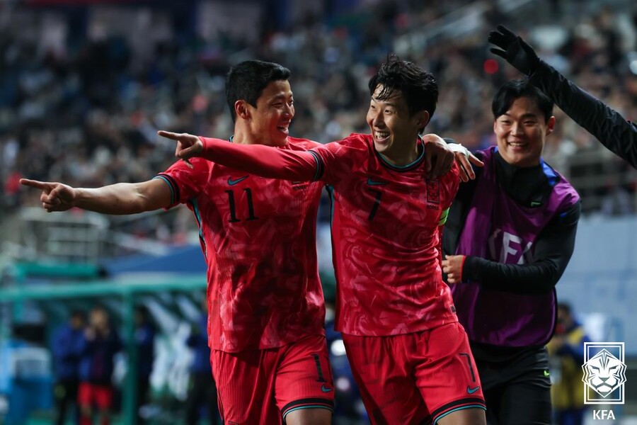 ▲ 14일 대전월드컵경기장에서 열린 남자축구 국가대표 A매치 평가전 대한민국과 볼리비아의 경기.ⓒ대한축구협회