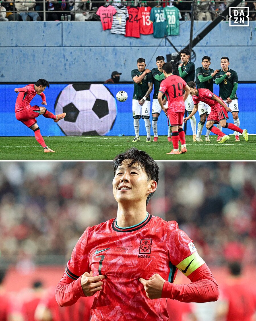 "토트넘, SON에게 큰 실수했어" 英언론 평가 옳았다…볼리비아전 '월클 FK골' 작렬→적장도 "0-2 패배, 손흥민 프리킥 때문" 호평