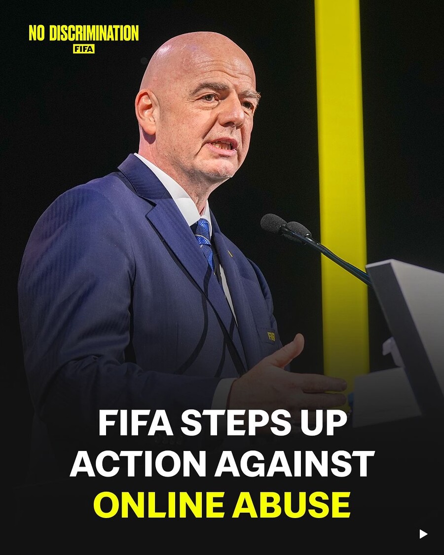 FIFA, SMPS 활용해 온라인 폭력 막는다...인판티노 회장 "학대 용납할 수 없어"