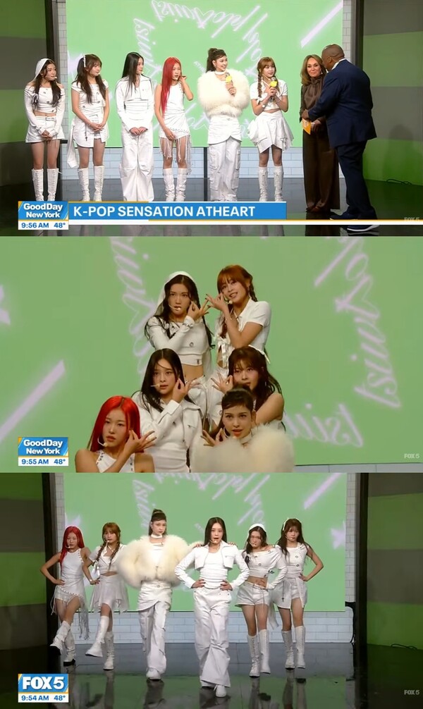 굿데이 뉴욕' 앳하트, K팝 걸그룹 최단 기간 미국 TV 입성…불붙은 글로벌 상승세