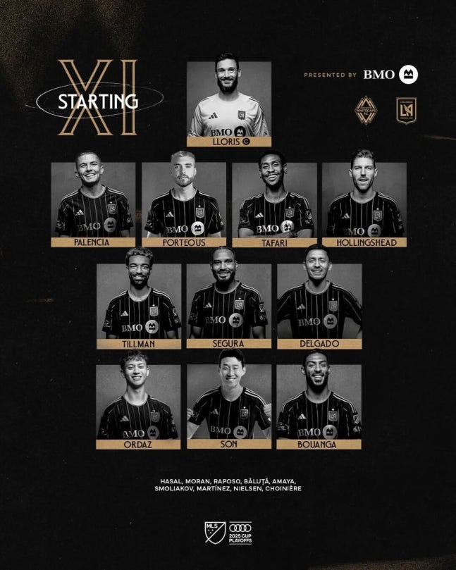 ▲ 손흥민과 LAFC가 MLS 플레이오프 서부지구 4강에서 기적을 쓰고 있다. 손흥민의 2골이 결정적이었다. 