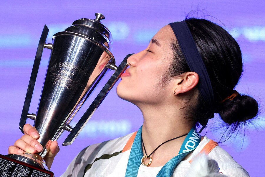 안세영 초대박! '1474800000원 받는다!' 세계랭킹 1위 위엄 뽐낼까...월드 투어 파이널 우승 시 누적 상금 공개