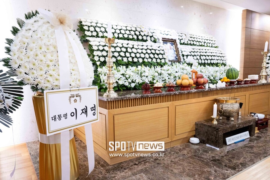 ▲ 고 이순재 빈소 모습.  ⓒ사진공동취재단
