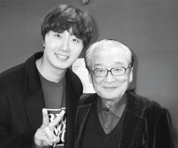 ▲ 정일우(왼쪽), 이순재. 출처| 정일우 인스타그램