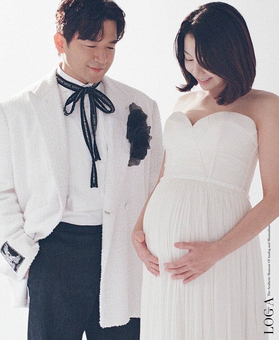 '결혼' 신화 이민우, ♥만삭 아내·6세 딸 공개…"우리 첫 가족사진"