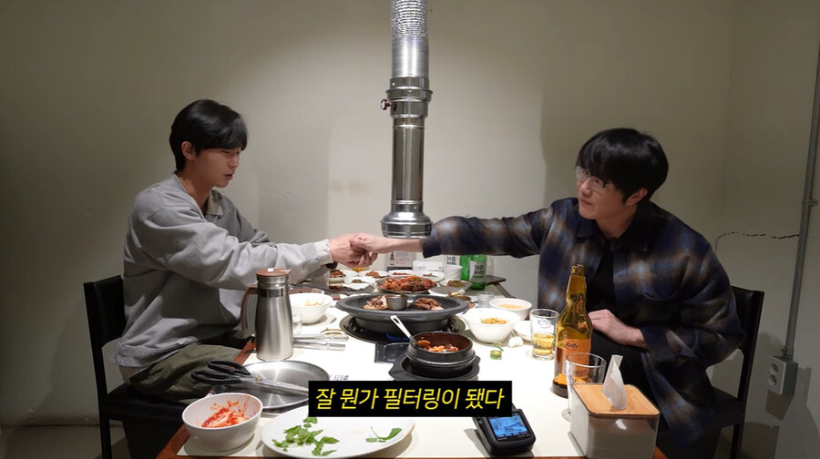 ▲ 박서준(왼쪽), 성시경. 출처| 성시경의 먹을텐데 캡처