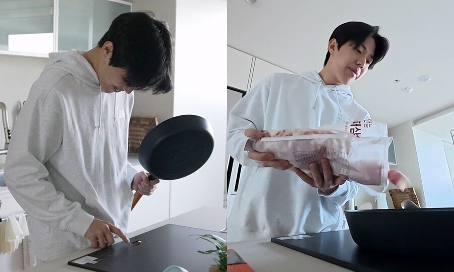 데이식스 도운, 텅 빈 냉장고 달라졌다…숨겨둔 요리 실력 공개