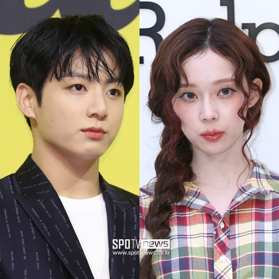 BTS 정국·에스파 윈터, 커플 타투에 커플템? 핑크빛 열애설에 '묵묵부답'