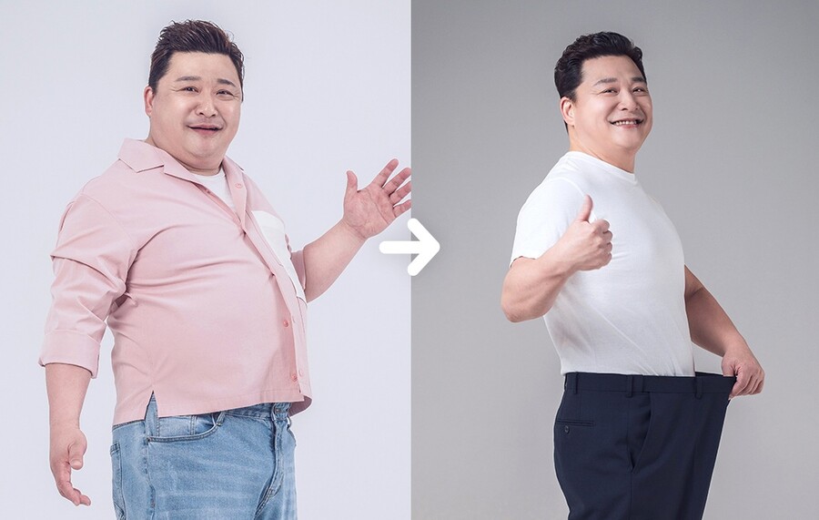 '원진서♥' 윤정수, 27kg 뺐다…반쪽 된 충격 비주얼 "앞자리 3번 바꿔"