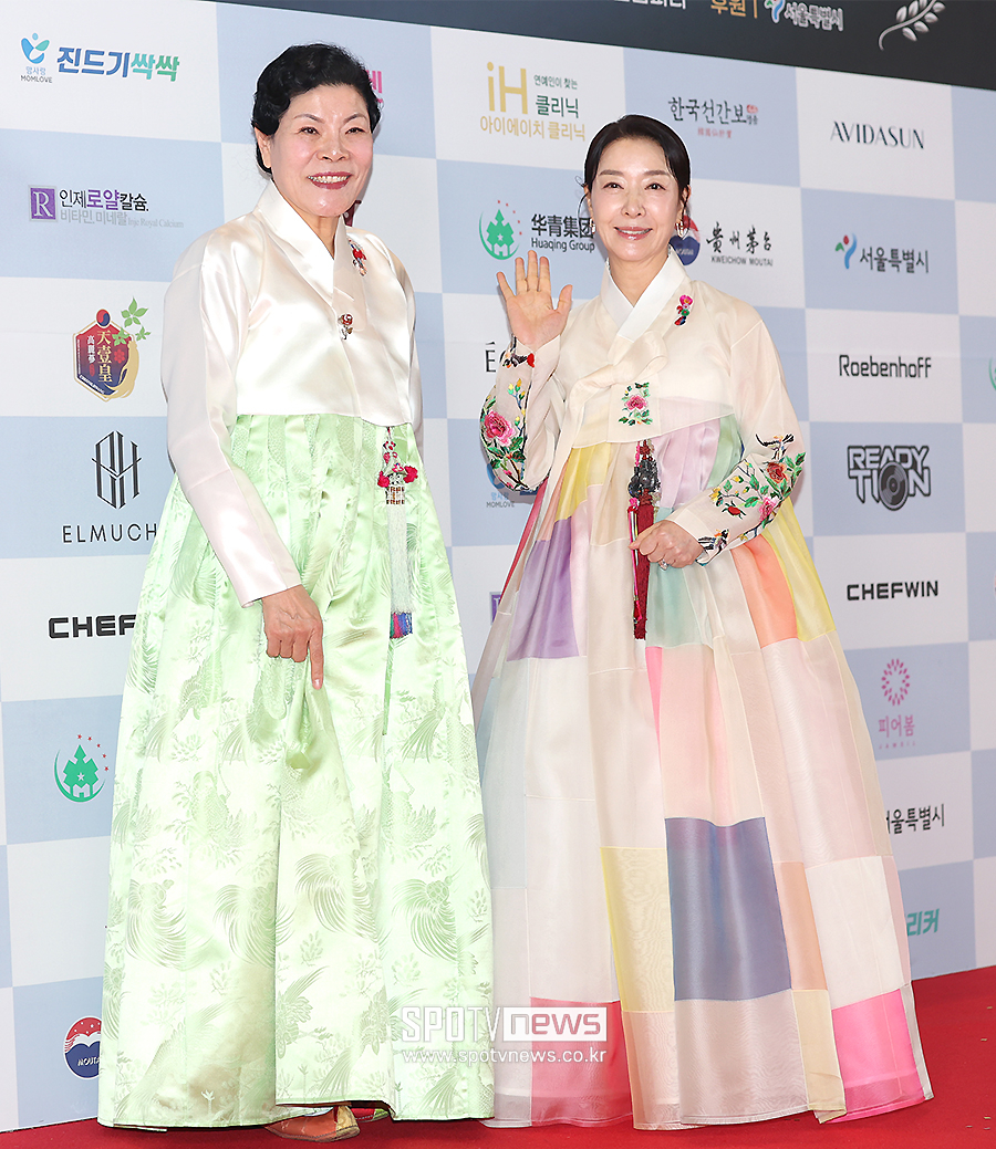 [포토S] 박술녀-김보연, '곱게 한복 입고'