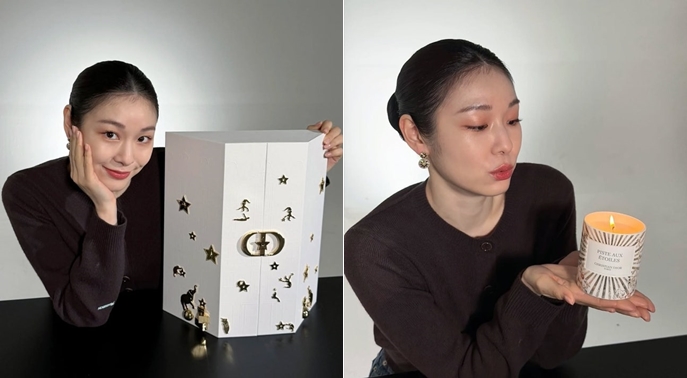 김연아, 피겨 경기 생각나는 '올백 올림머리' 재현..명불허전 미모