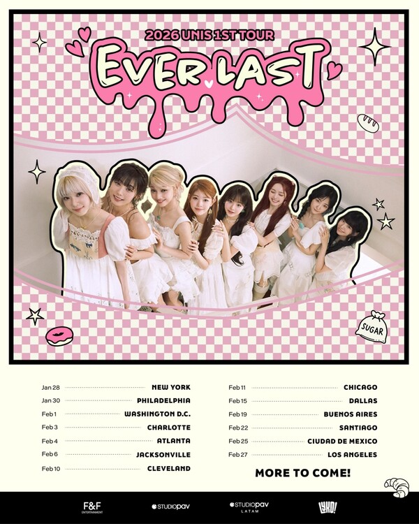유니스, 아시아 찍고 미주로…뉴욕→산티아고·LA까지 13개도시 투어