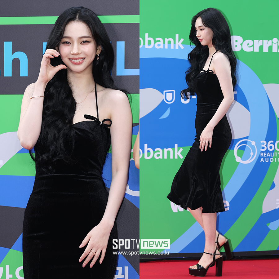 카리나, 딱 붙는 원피스로 뽐낸 치명적 S라인…'미모+몸매 다 가졌네'
