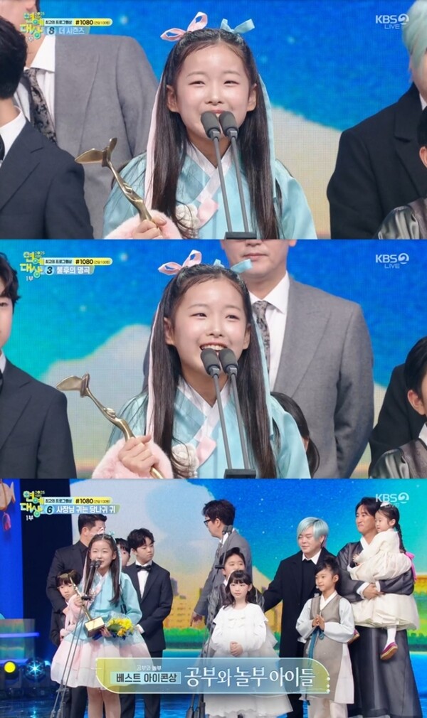 이수연, KBS 연예대상 베스트 아이콘상 수상…최연소 MC 맡은 '공부와 놀부'