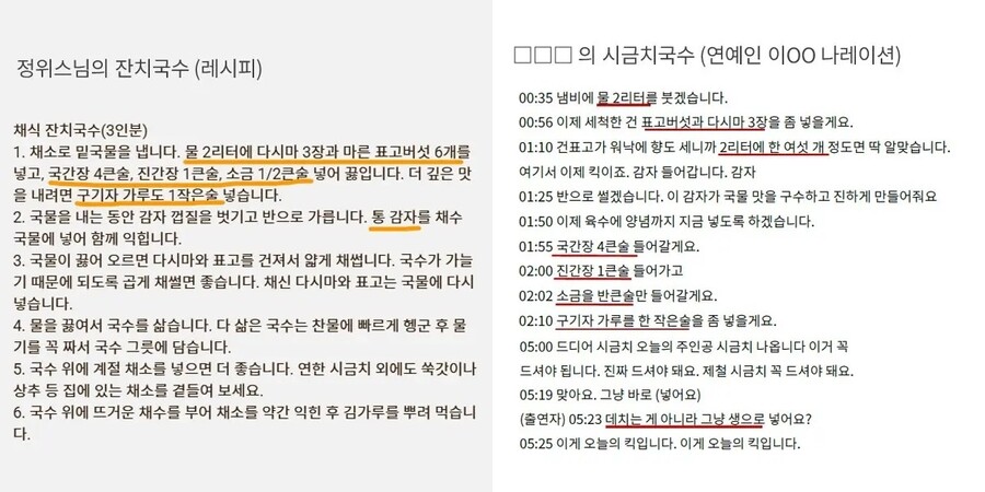 ▲ 출처|유튜브 정위스님의 채소한끼