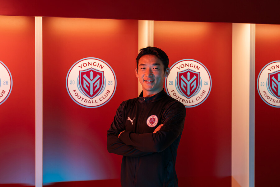 ▲ 이제 용인FC의 색깔을 입은 김민우의 왼발이 K리그에 합류하는 용인FC의 첫 역사에 분명한 궤적을 남기게 된다. 국가대표 출신 베테랑 김민우 ⓒ 용인FC