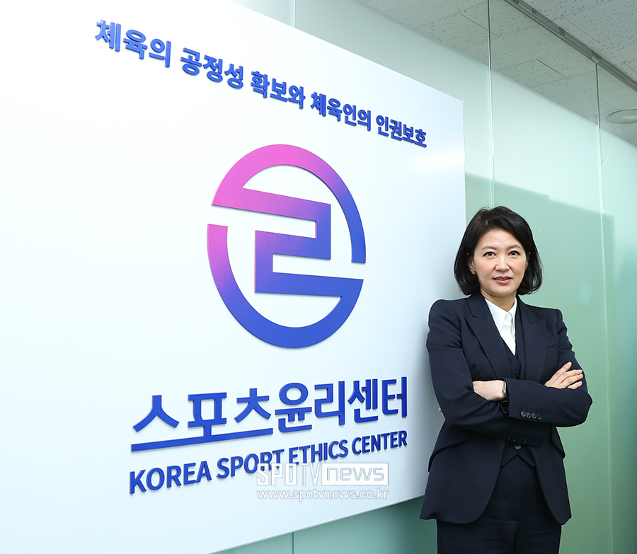▲ 스포츠윤리센터 박지영 이사장 ⓒ곽혜미 기자