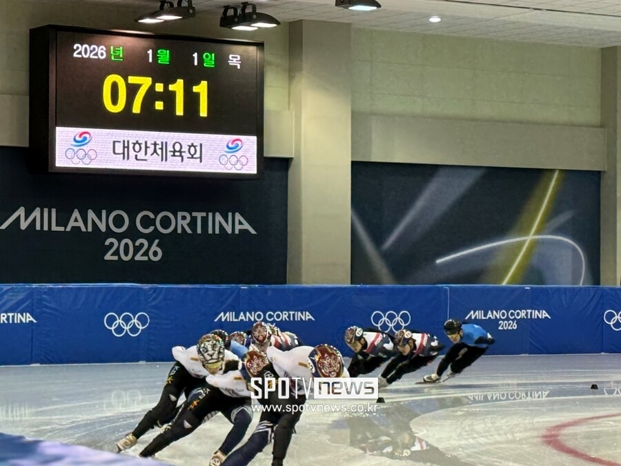 칼바람 속에서도 멈추지 않는다...‘금빛 코리아’를 향한 질주