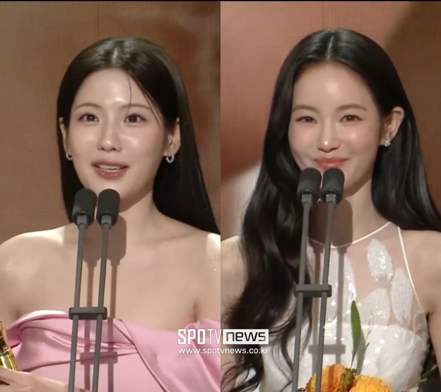 조아람·홍수주, 여자 신인상 공동수상[MBC연기대상]