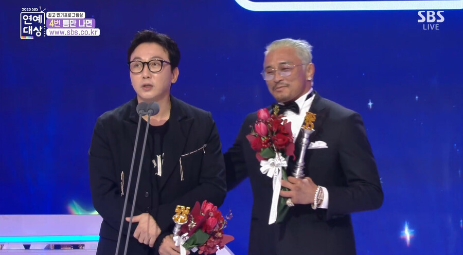 ▲ 탁재훈(왼쪽), 추성훈. 제공| 2025 SBS 연예대상