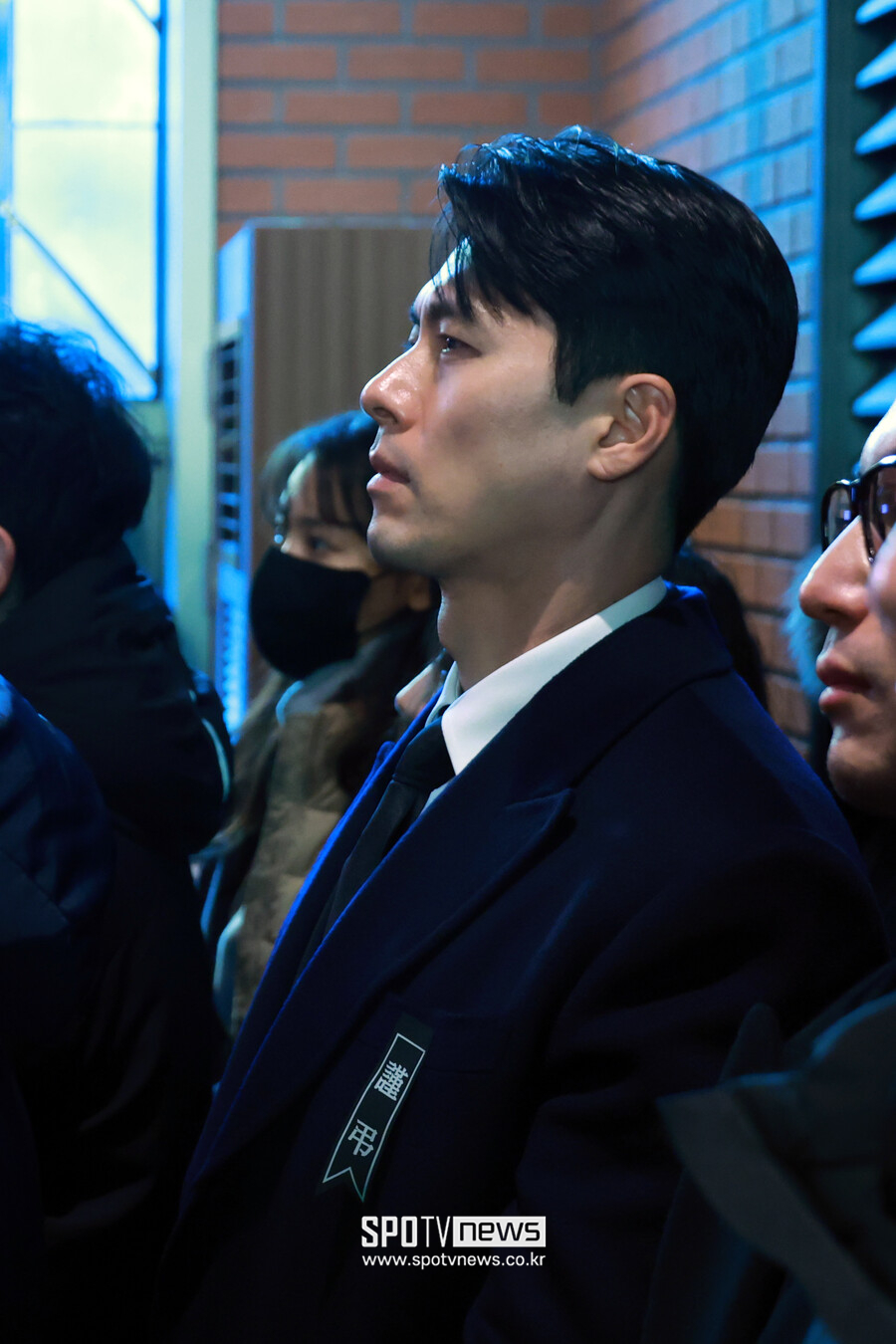▲ 고 안성기 장례미사와 영결식 참석한 현빈. ⓒ곽혜미 기자