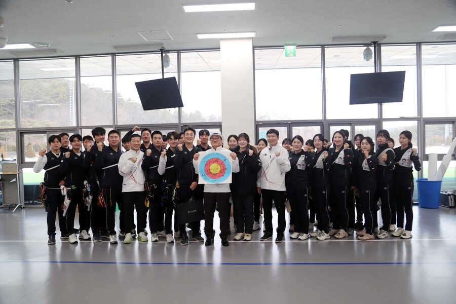 우원식 국회의장, 진천 국가대표선수촌 격려 방문 사진 ⓒ대한체육회