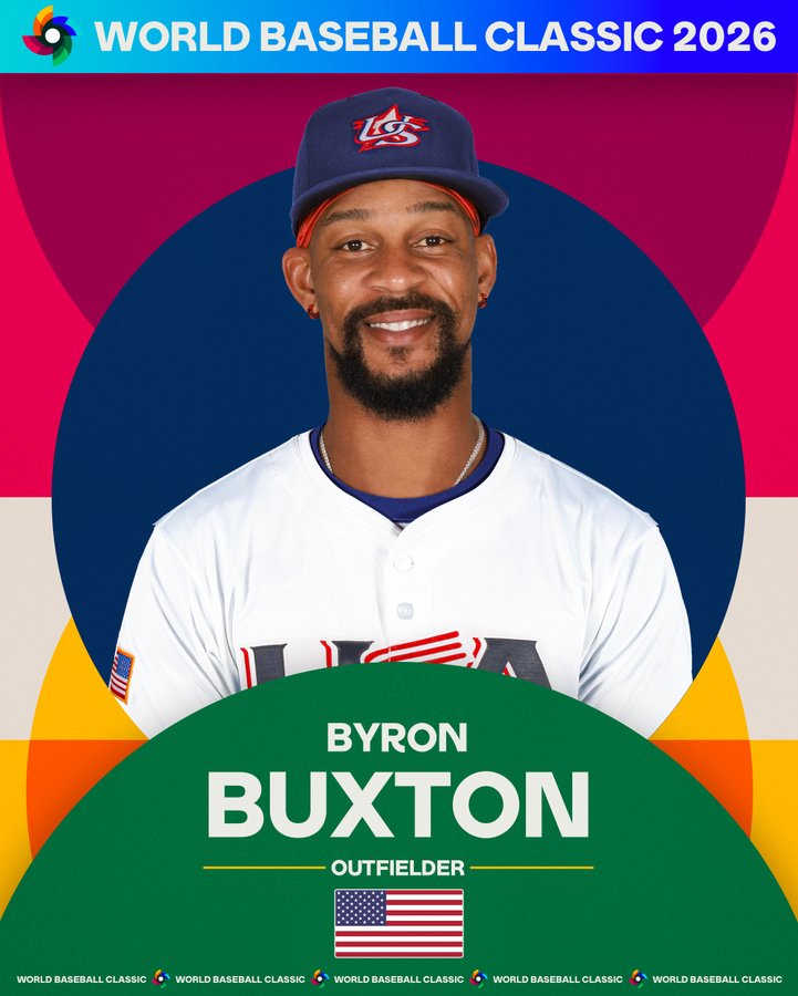 ▲ 바이런 벅스턴이 미국 WBC 대표팀에 합류했다  ⓒMLB SNS