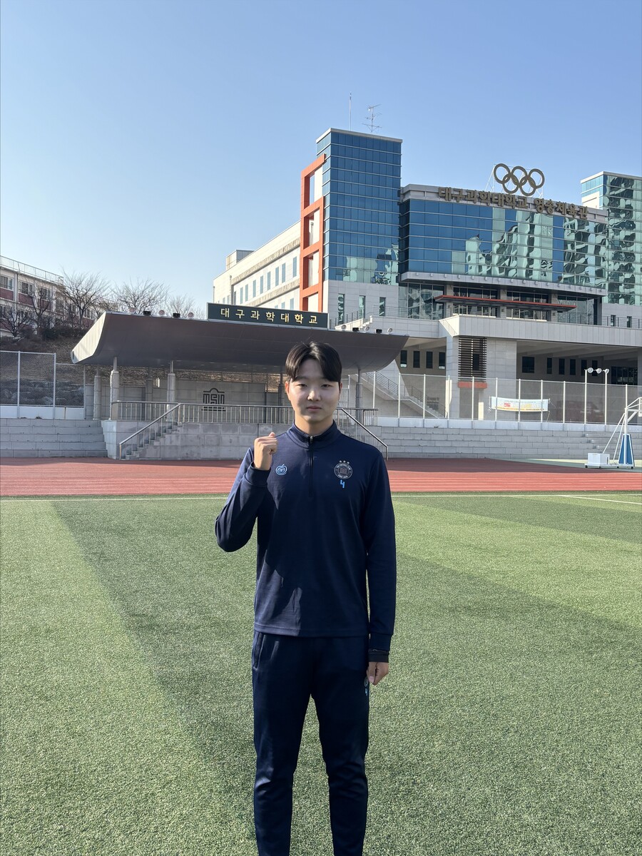 '창단 60일'에 2승1패 기적에도 골득실에 밀려 탈락…눈물 쏟은 대구과학대 캡틴 '좌절은 없다'