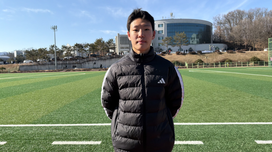 ▲ 인생 첫 해트트릭을 해낸 동원대 최규빈. ⓒ한국대학축구연맹