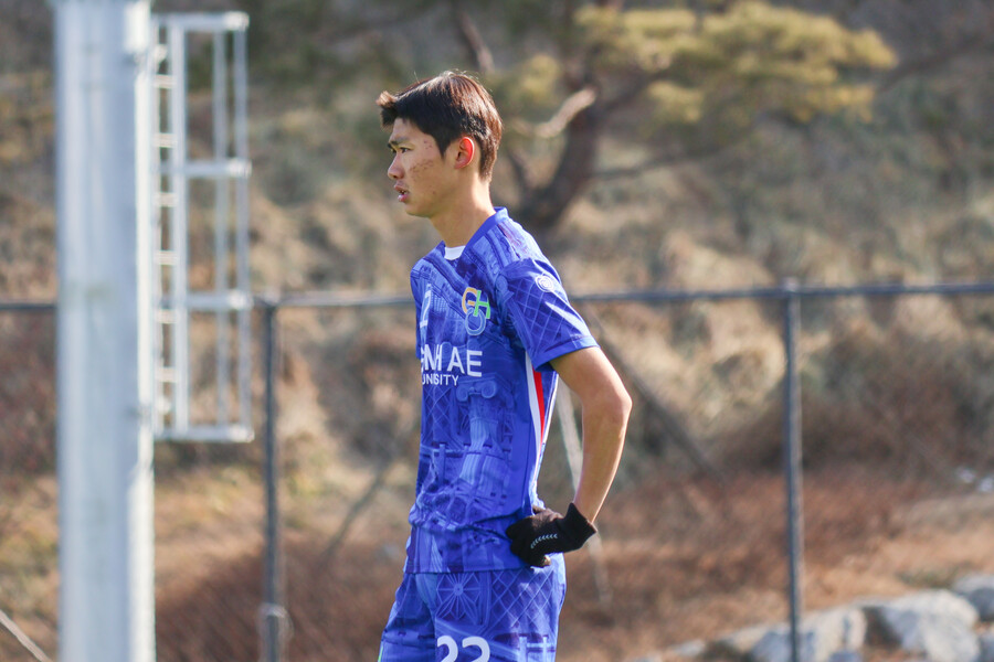 ▲ 김해대학교 조형준. ⓒ한국대학축구연맹