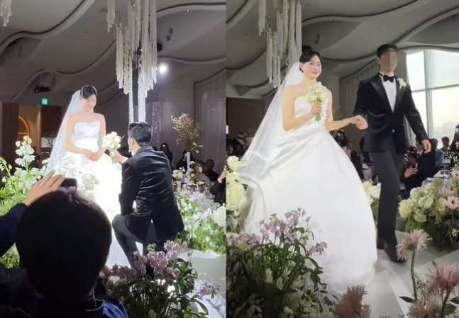 진정선, 오늘(17일) 결혼식 내부사진..'모델과 동창' 신랑 포착 '멋짐 폭발'