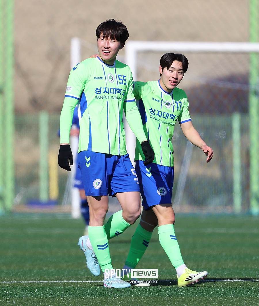 [포토S] 멀티골 기록한 상지대 노윤준