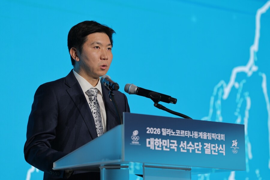 "K-스포츠 저력 보여줄 시간, 후회 없는 레이스를" 유승민 회장, 동계올림픽 출정 앞둔 선수단 격려