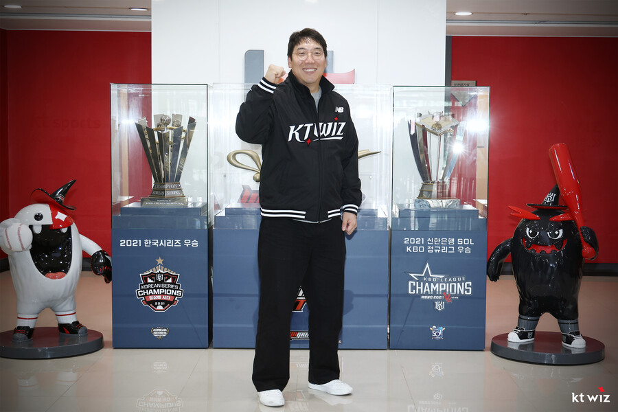 ▲ LG 트윈스를 떠나 KT 위즈에 합류한 김현수 ⓒKT 위즈