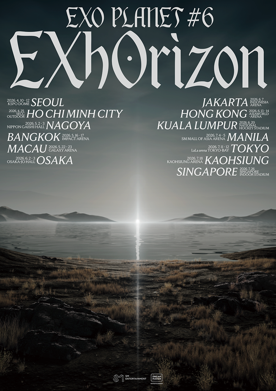 엑소, 여섯 번째 단독 콘서트 투어 개최…4월 서울서 포문